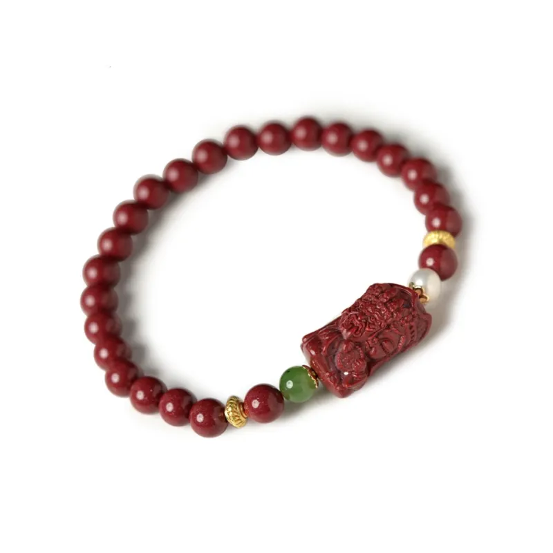Tokai Family Reconstructed Cinnabar Jade Bracelets Women's-0