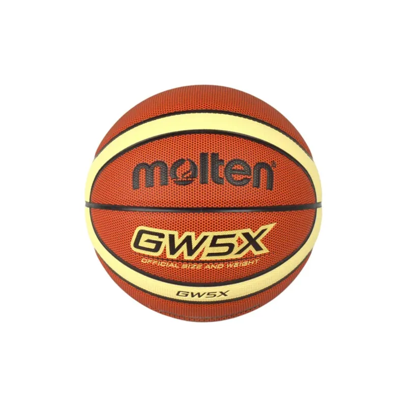 Molten PU Basketball Saffron Size 7 Ball Size 6 Ball Size 5 Ball Size 4 Ball Training Unisex-10