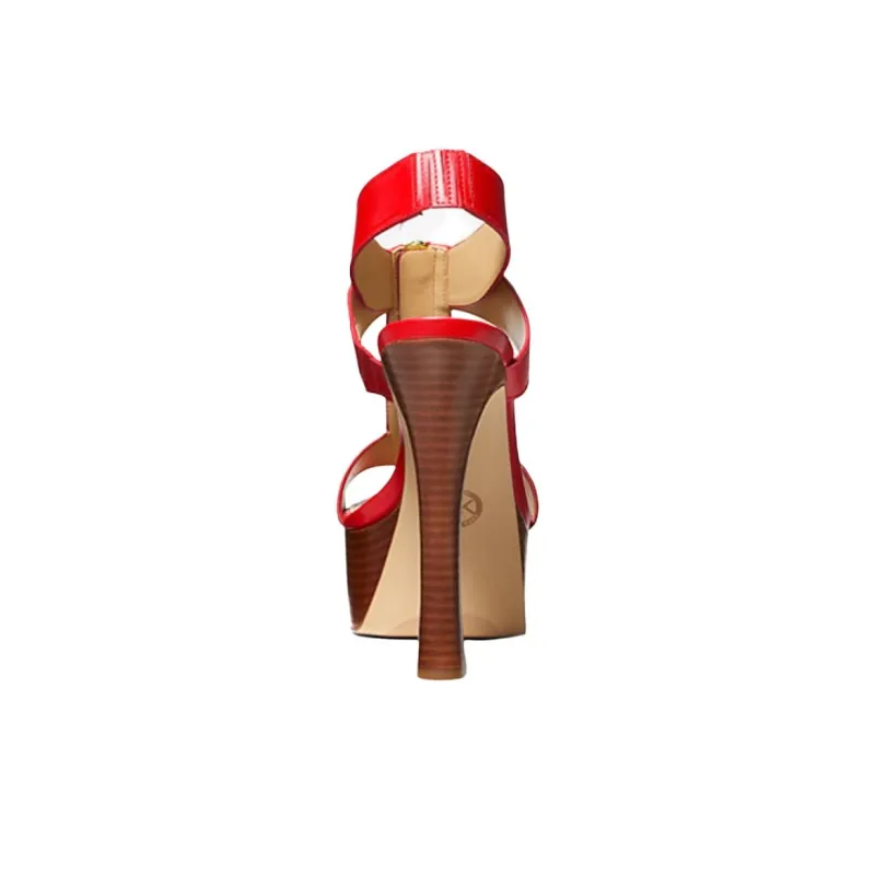 MICHAEL KORS Berkley Strap Sandals 13cm Women's Red-4