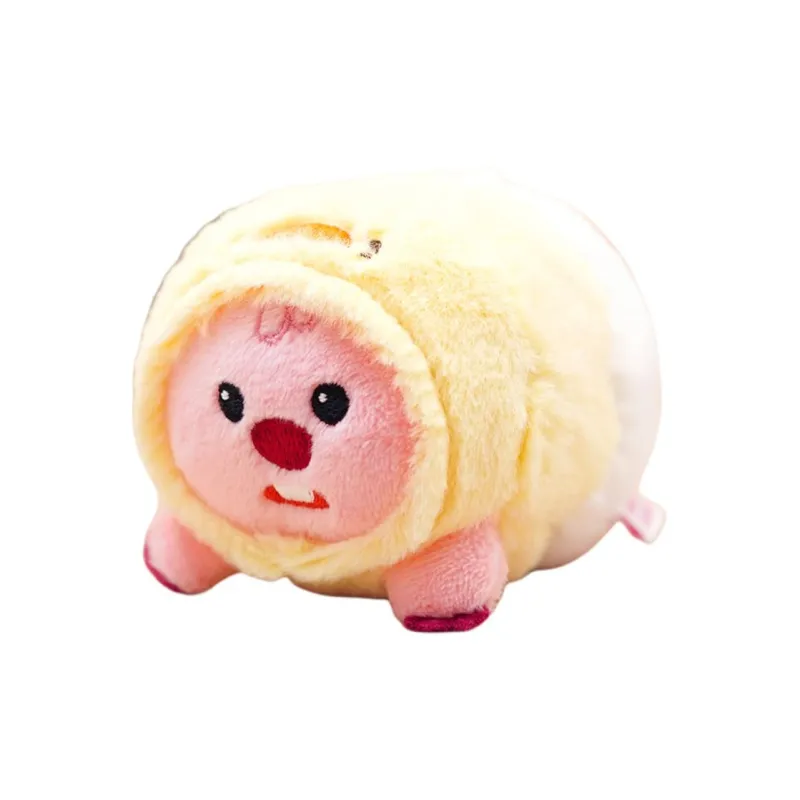 Zanmang Loopy Ruby Panda Loopy The Beaver Stress Relief Ball Dolls Plush Pendant 10cm Height-4