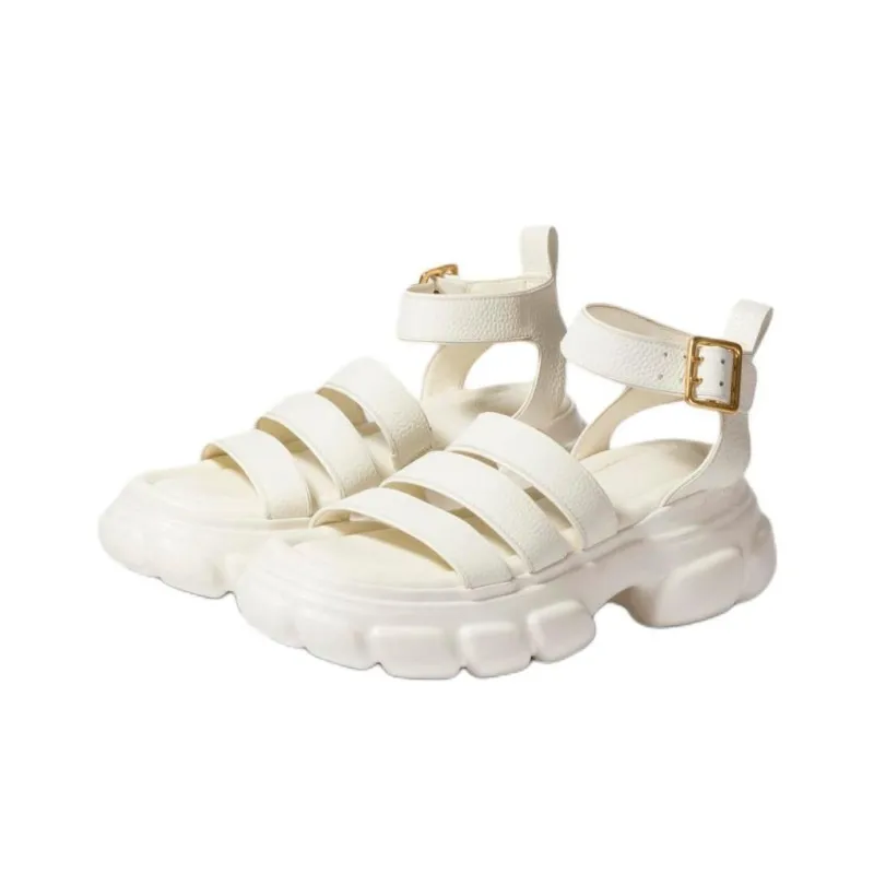 JONATHAN SIMKHAI Cassidy Roman Sandals Women's White-3