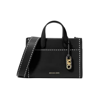 MICHAEL KORS Gigi Leather Crossbody Handbag Small Size Women's Black