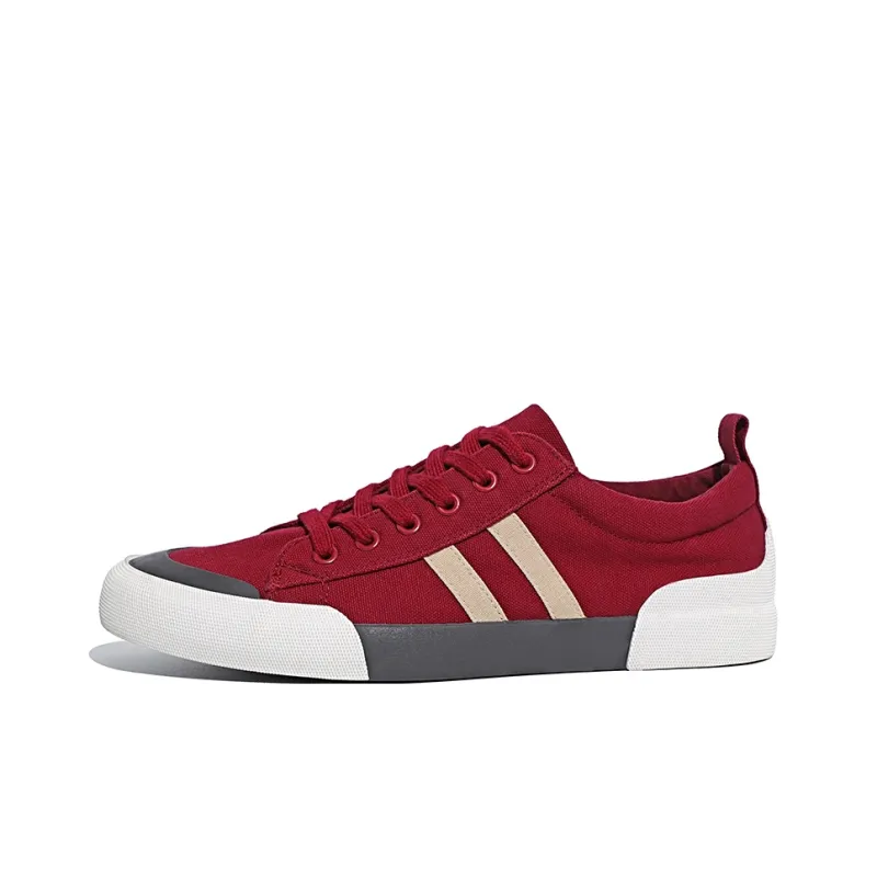 Baoda Low-Top Canvas Shoes Men's Black-2