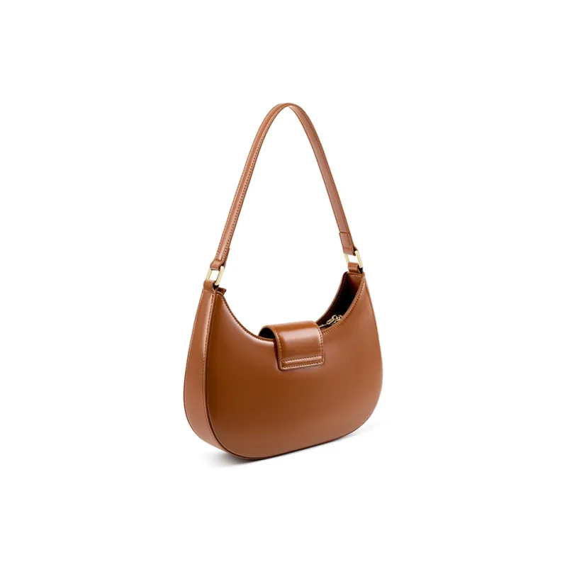 Carnival Keep Cow Leather Shoulder Bag Regular Women's Black/Brown/Cherry Red-6