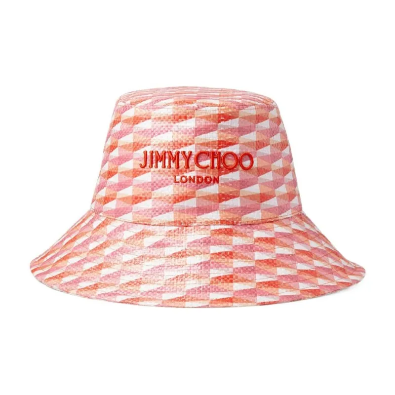 Jimmy Choo Polyester Bucket Hats Unisex Pink-0