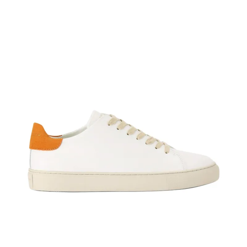 Kurt Geiger London Lennon Low-Top Skateboard Shoes Men's White Orange-1