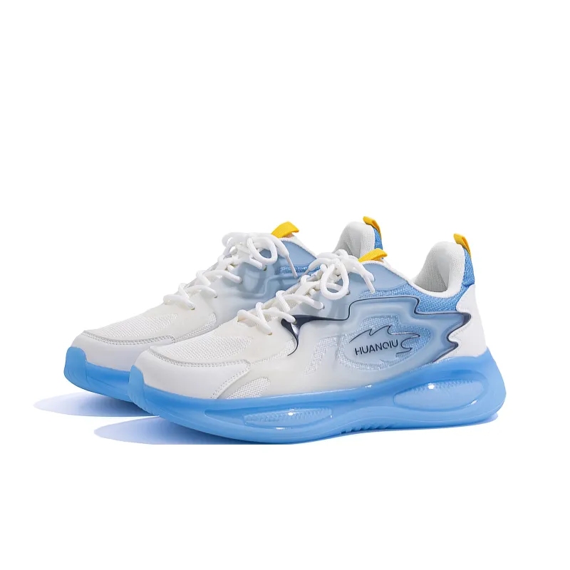 HUANQIU Cushioning Support Low Top Casual Running Shoes Men's Blue-1