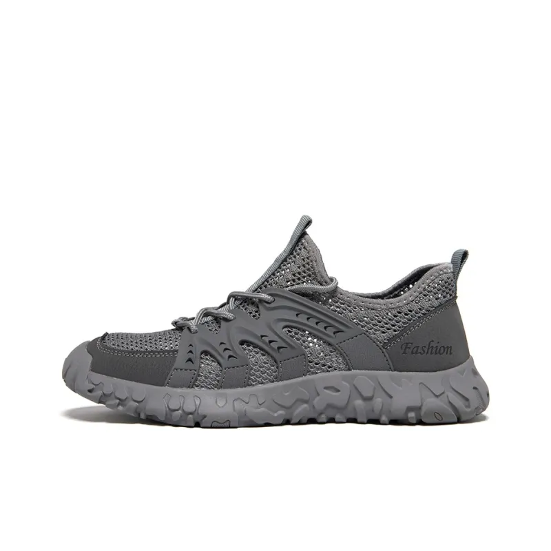 Bull charm Casual Shoes Men Low Top Black/Sand/Gray-3