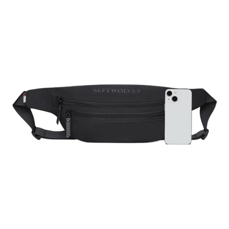 SEPTWOLVES Fabric Sling Bag, Shoulder Bag, Crossbody Bag Regular Men's Black-3