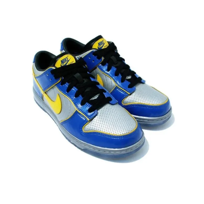 Nike Dunk Low Supreme 'Blue White Yellow'-2
