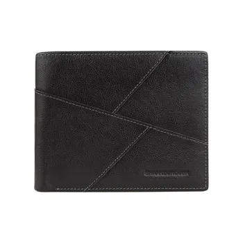 Sharkborough Cow Leather Wallet, Wallet, Wallet, Credit Card Holder Regular Men's Black