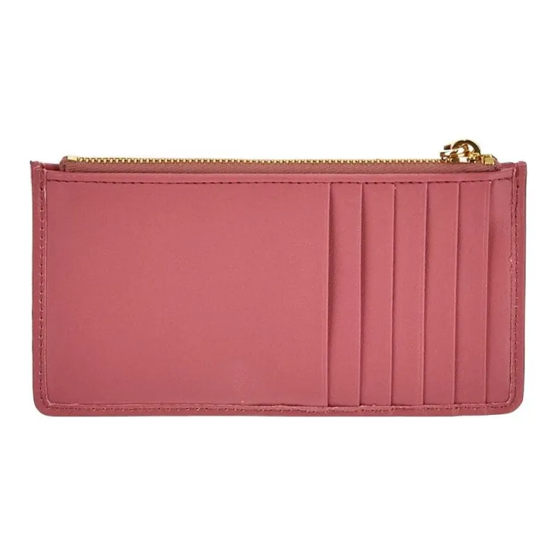 MIU MIU Matelassé Nappa Leather Card Holder, Wallet Women's Pink-2