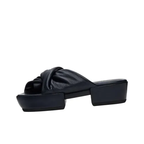 ISSEY MIYAKE Slide Slippers Women's Black