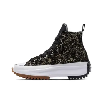 Converse Run Star Hike Durable Breathable High-Top Canvas Shoes Unisex Black