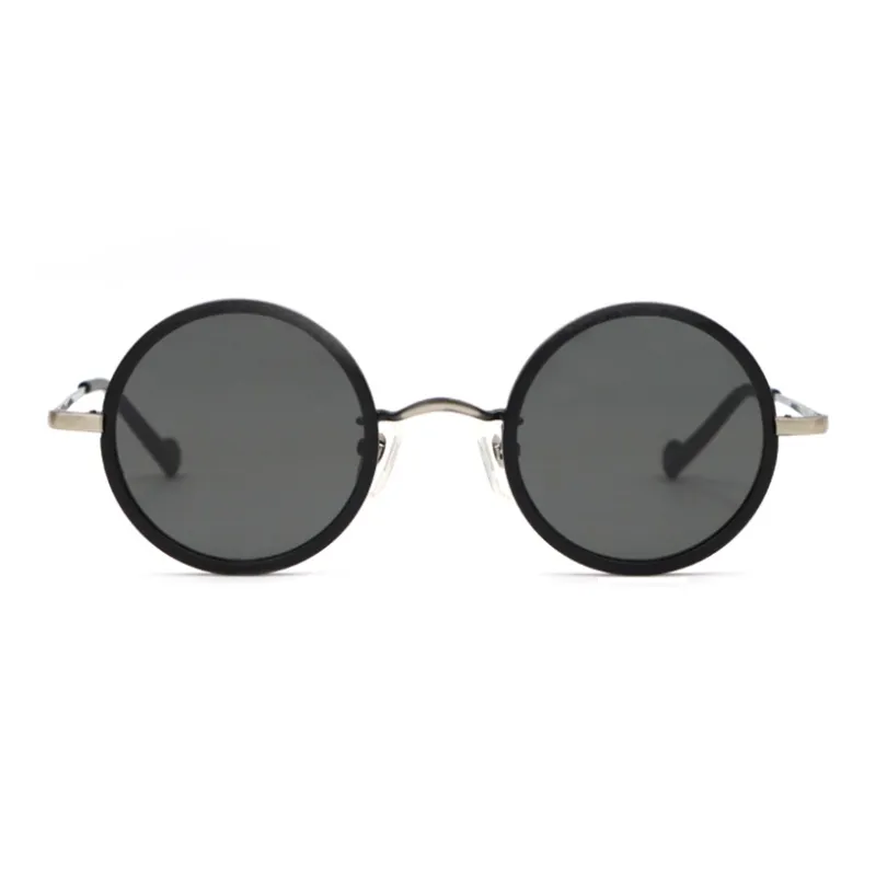 Fujii Taro Plate And Metal Round Sunglasses Unisex-1