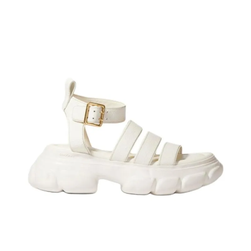 JONATHAN SIMKHAI Cassidy Roman Sandals Women's White-1