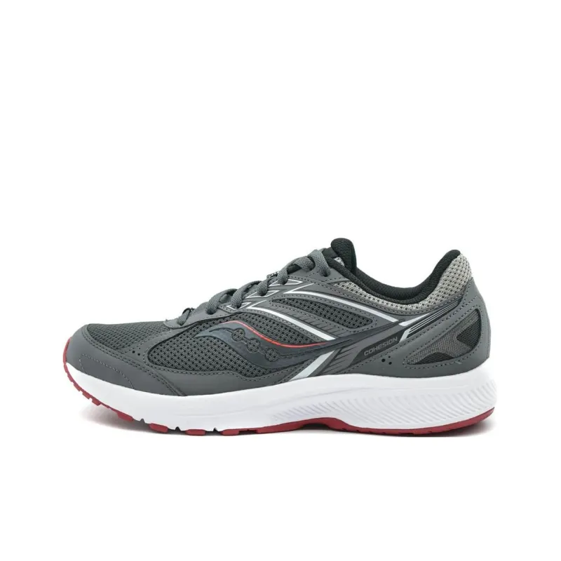 Saucony Cohesion 14 Anti-Slip Wear-Resistant Low-Top Running Shoes Men's Gray-0