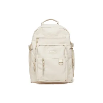 MOYYI Oxford Backpack Large Size Unisex Black White