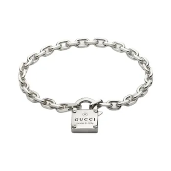 GUCCI 925 Sterling Silver Bracelets Unisex Silver