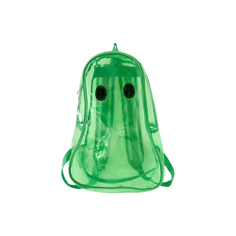 Bywhich PVC Backpack Regular Unisex White Green-15