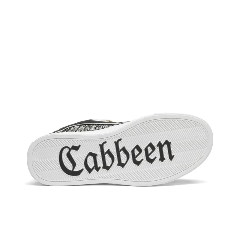 Cabbeen Comfortable Casual Preppy Slip Resistant Low Top Skateboard Shoes Men's Ecru-14