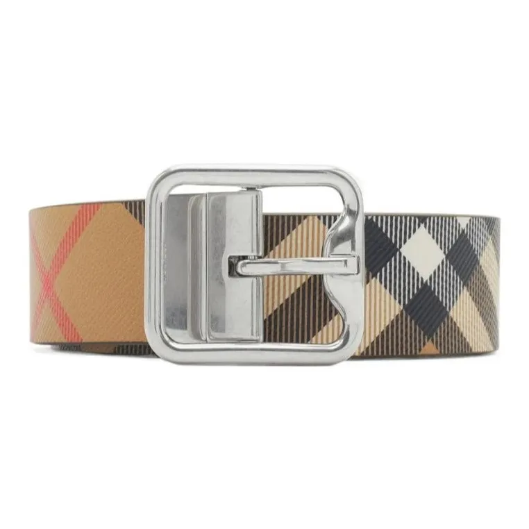 Burberry Reversible Checked B Buckle Belt-0