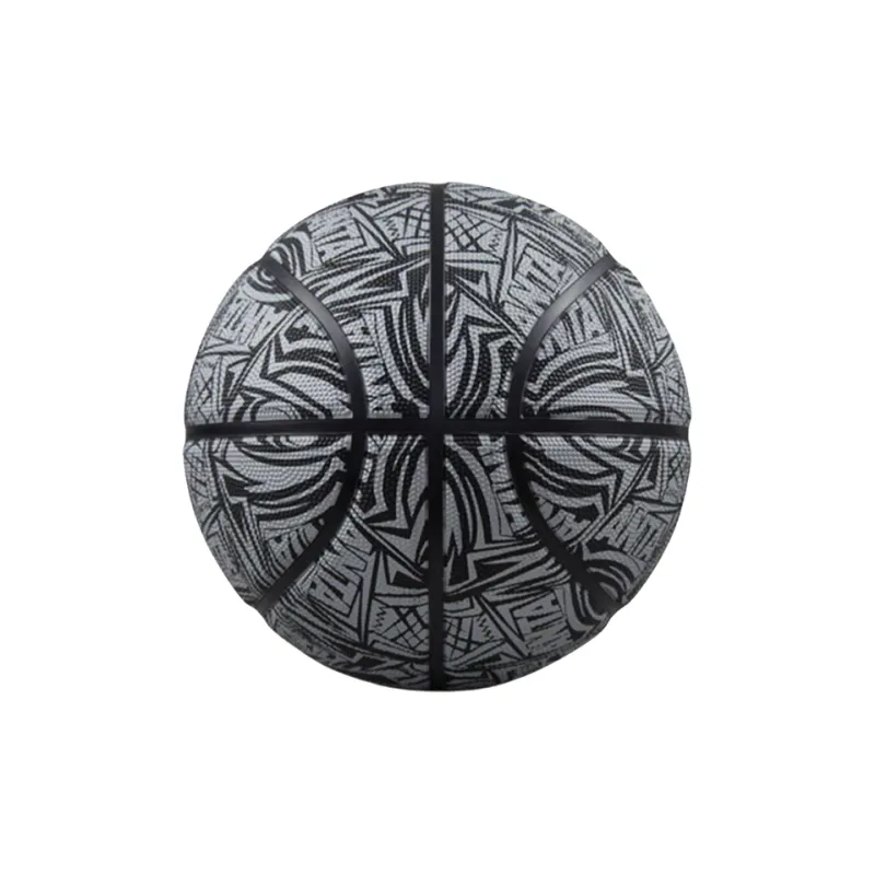 Anta Rubber Basketball All Over Print Black Size 5, Size 7 Training Competition Unisex-2