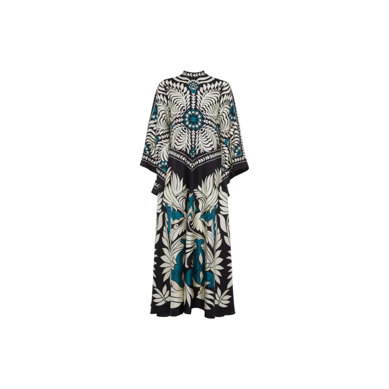 La DoubleJ Magnifico Abstract print Silk Dress-1
