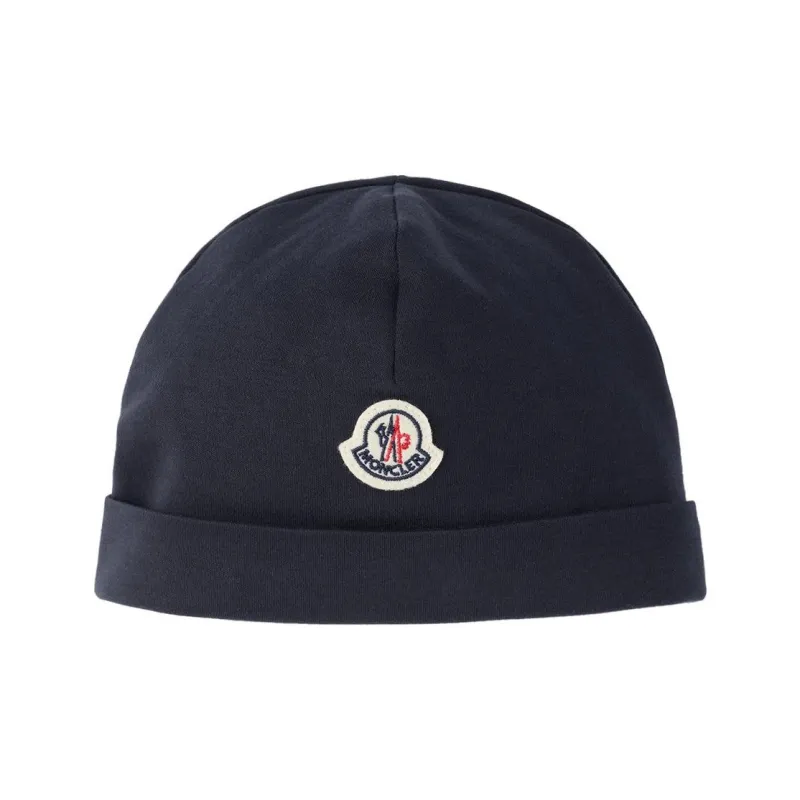 Moncler Cotton Beanies Kids' Navy-0