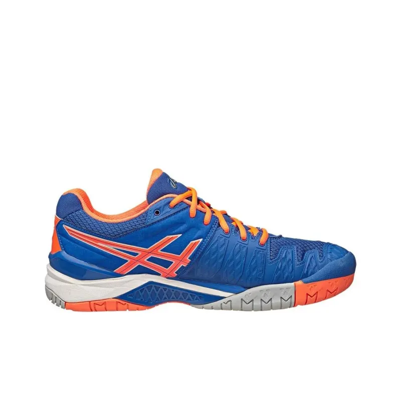 Asics Gel-Resolution 6 Running Shoes Men Low-Top Blue/Orange-1