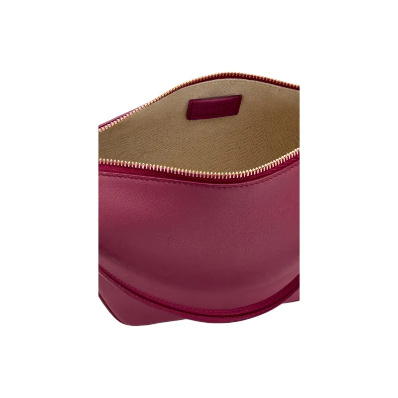 LOEWE Cow Leather Hobo Bag Handbag Shoulder Bag Women's Crimson-7