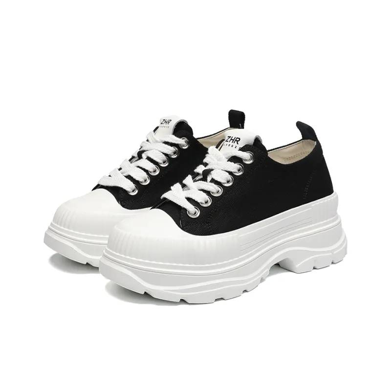 ZHR Artsy Style Canvas Shoes Wear resistant And Lightweight Casual Shoes Women's-0