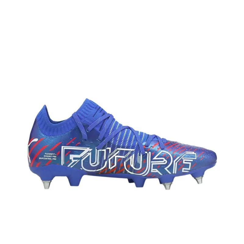 PUMA Future Z 1.2 SG Metal Long Studs Anti Slip Wear Resistant Soccer Shoes Men's Blue-1
