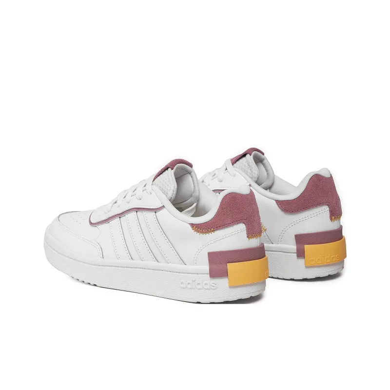 Adidas Postmove SE Anti Slip Wear Resistant Low Top Skateboard Shoes Women's White Pink-3