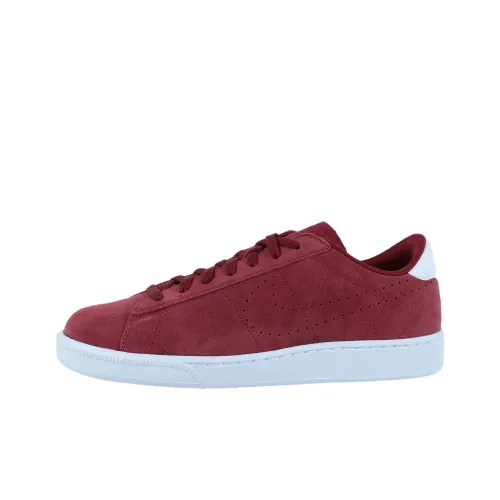 Nike Tennis Classic Skateboard Shoes Unisex Low-Top Deep Red