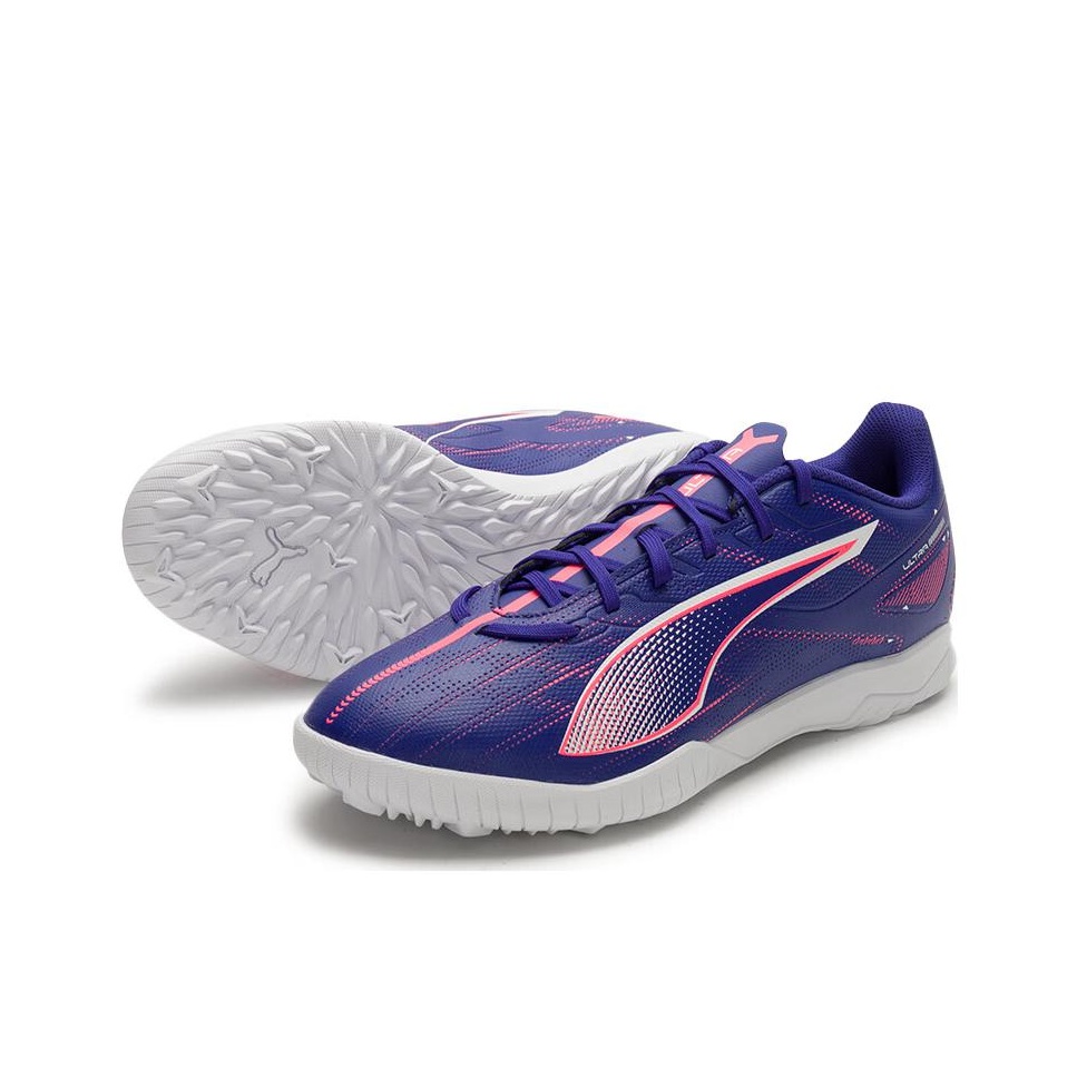 PUMA Ultra 5 Soccer Shoes Men Low-Top Blue Purple/Pink/Bima