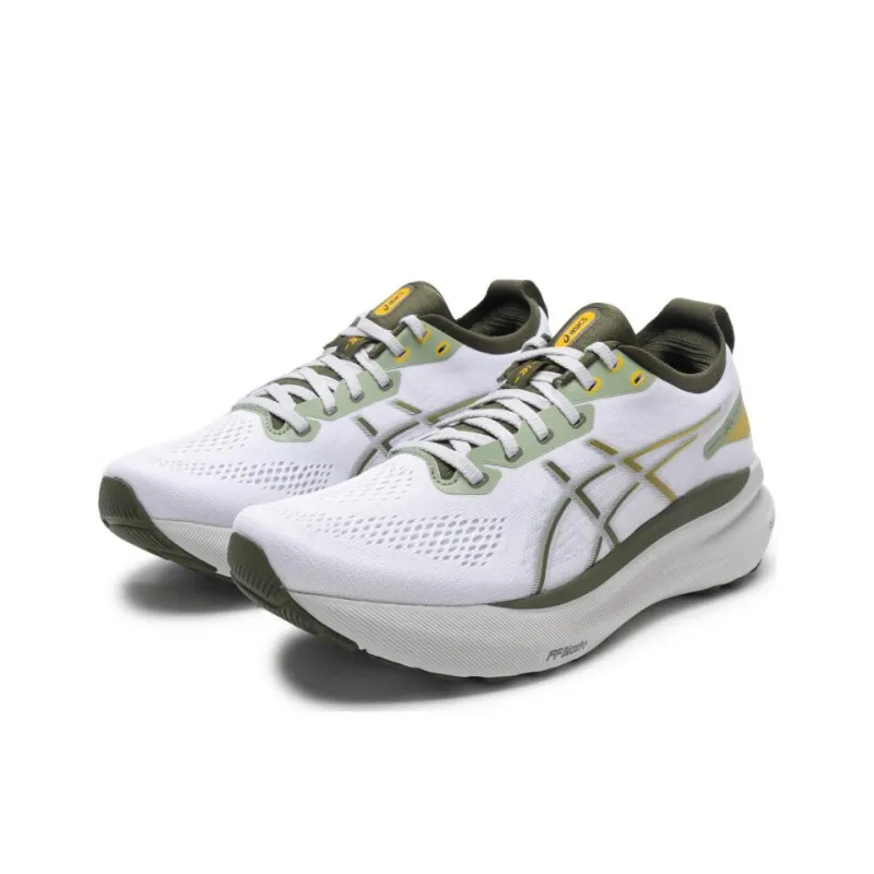 Asics Gel Kayano 31 Slip Resistant, Abrasion Resistant, Breathable Low Top Running Shoes Men's White Green-2