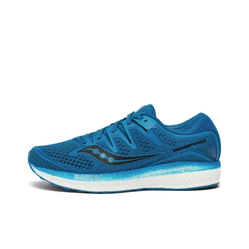 Saucony Triumph Iso5 Running Shoes Men Low-Top Blue