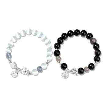 Jingleo Colored Glaze Jade Bracelets Unisex
