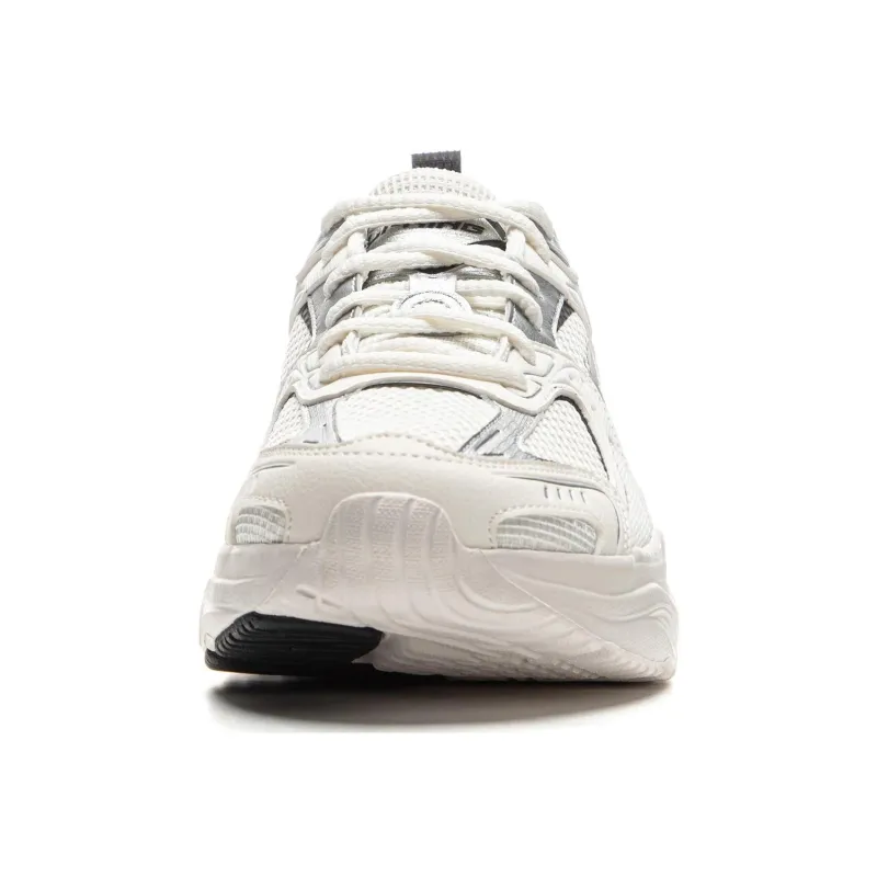 LiNing Meteor 2K Cushioning Anti-Slip And Wear-Resistant Support Low-Top Running Shoes Men's White Silver-4