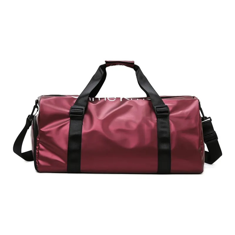 Huangmu Oxford Travel Bag Regular Unisex Black Red/Blue/Silver-0