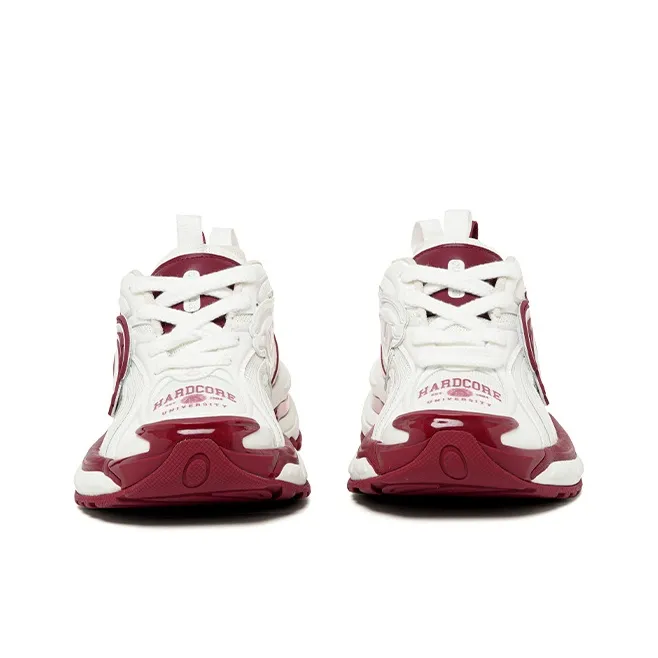 STA x OLD ORDER Cushioning Low Top Running Shoes Unisex White Red-2
