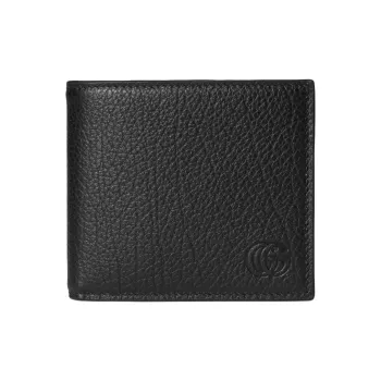 GUCCI Grain Leather Wallet Regular Men's Black