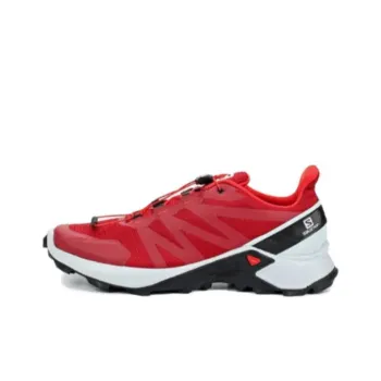 SALOMON Supercross 3 Anti-Slip Wear-Resistant Low-Top Outdoor Shoes Women's Red
