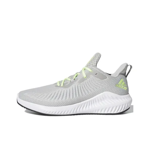 Adidas AlphaBounce Running Shoes Men Low-Top Light Gray/Green