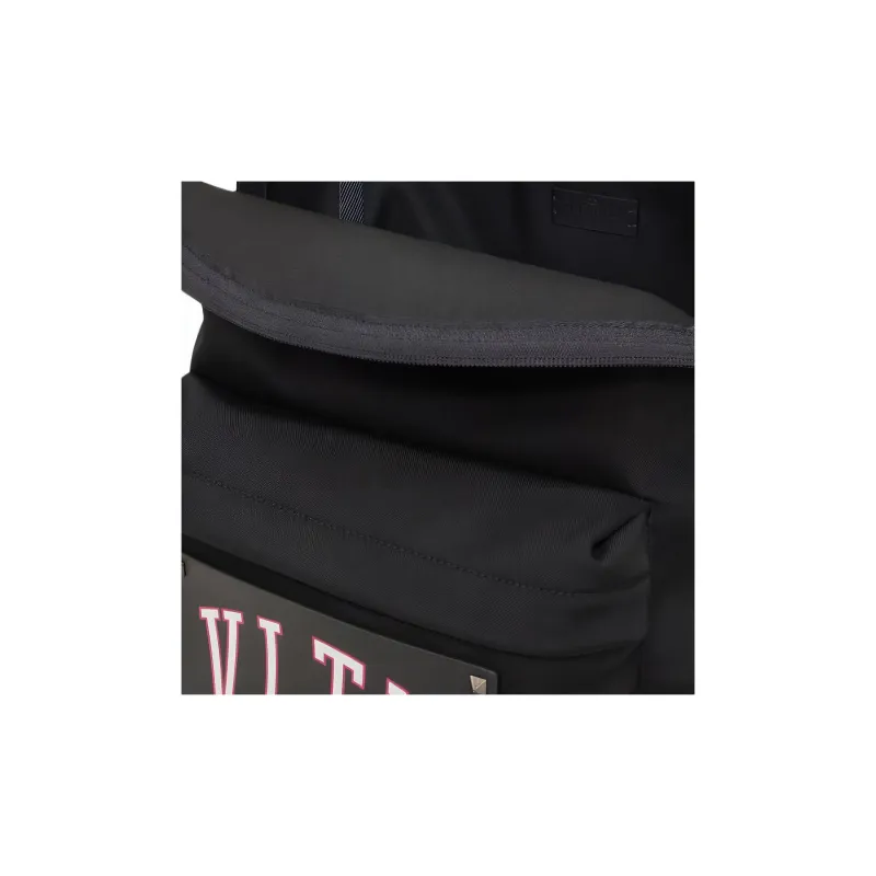 Valentino VLTN Polyester Backpack Men's Black-3
