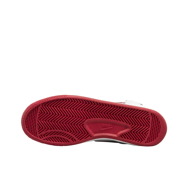 Nike Terminator Slip Resistant Cushioning Abrasion Resistant Mid Top Skateboard Shoes Unisex White Red-4