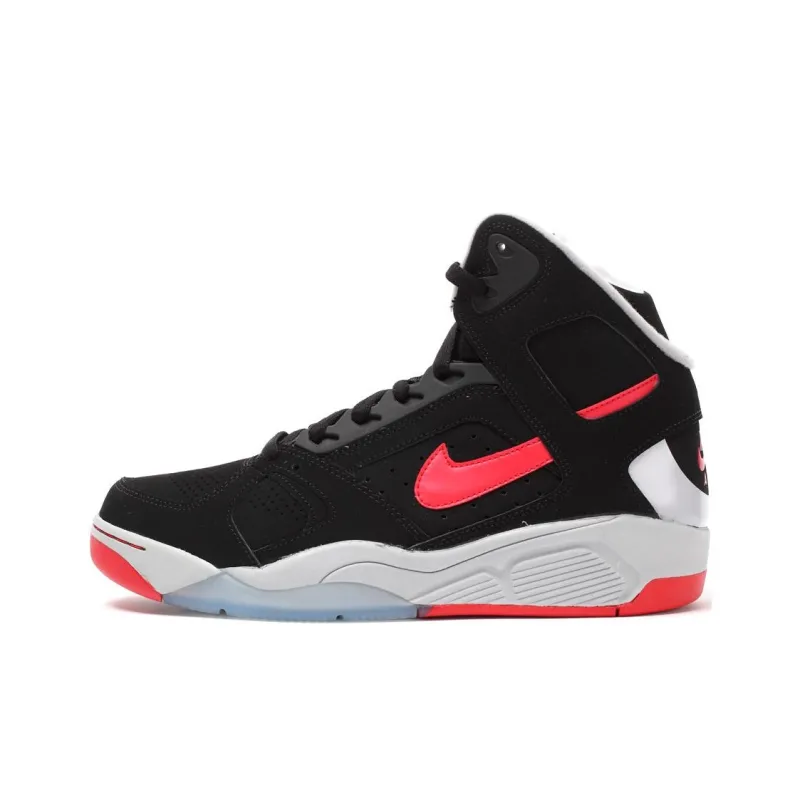 Nike Air Flight Lite High Black Red Grey-0