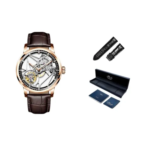 HaofaTourbillon Manual Mechanical Movement Watch Men's Watches Black Dial