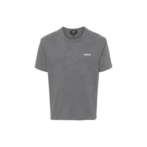 A.P.C T-Shirts Men Coal Gray